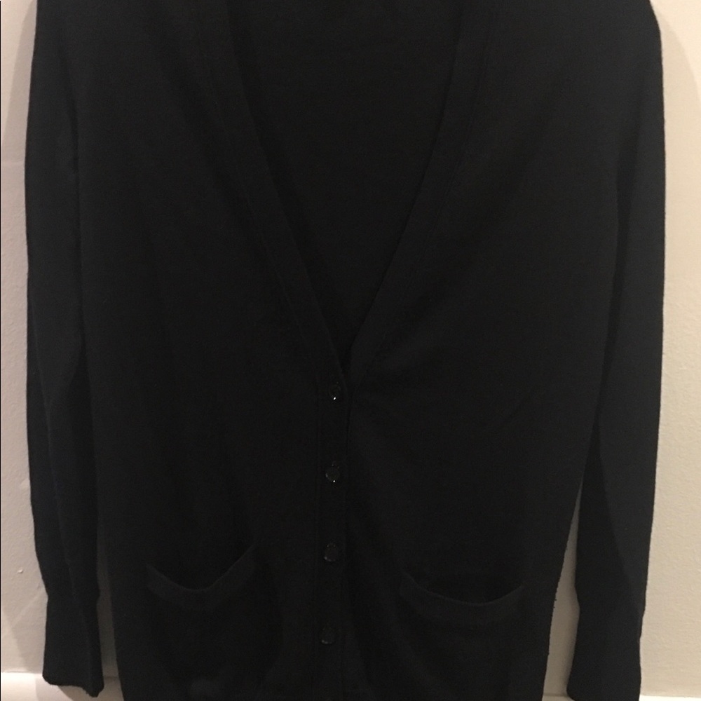 J CREW LONG BLACK CARDIGAN XS. Great w/ leggings